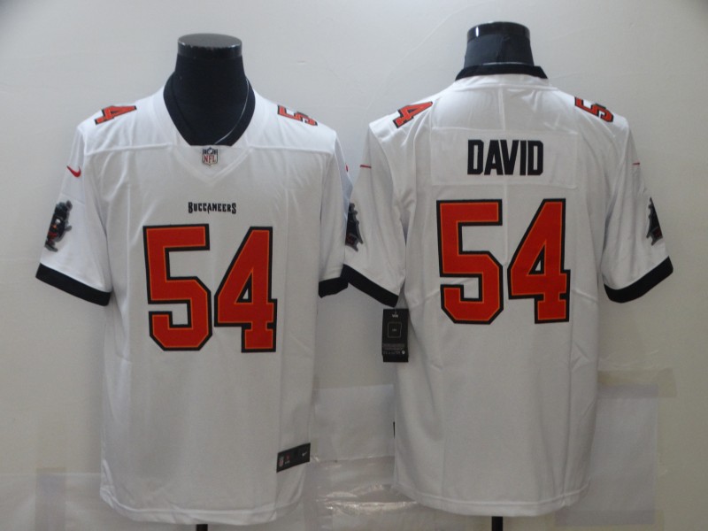Men's Tampa Bay Buccaneers Lavonte David #54 White Jersey